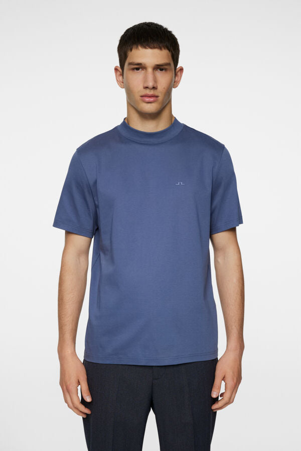 Ace Mock Neck T-shirt Blå