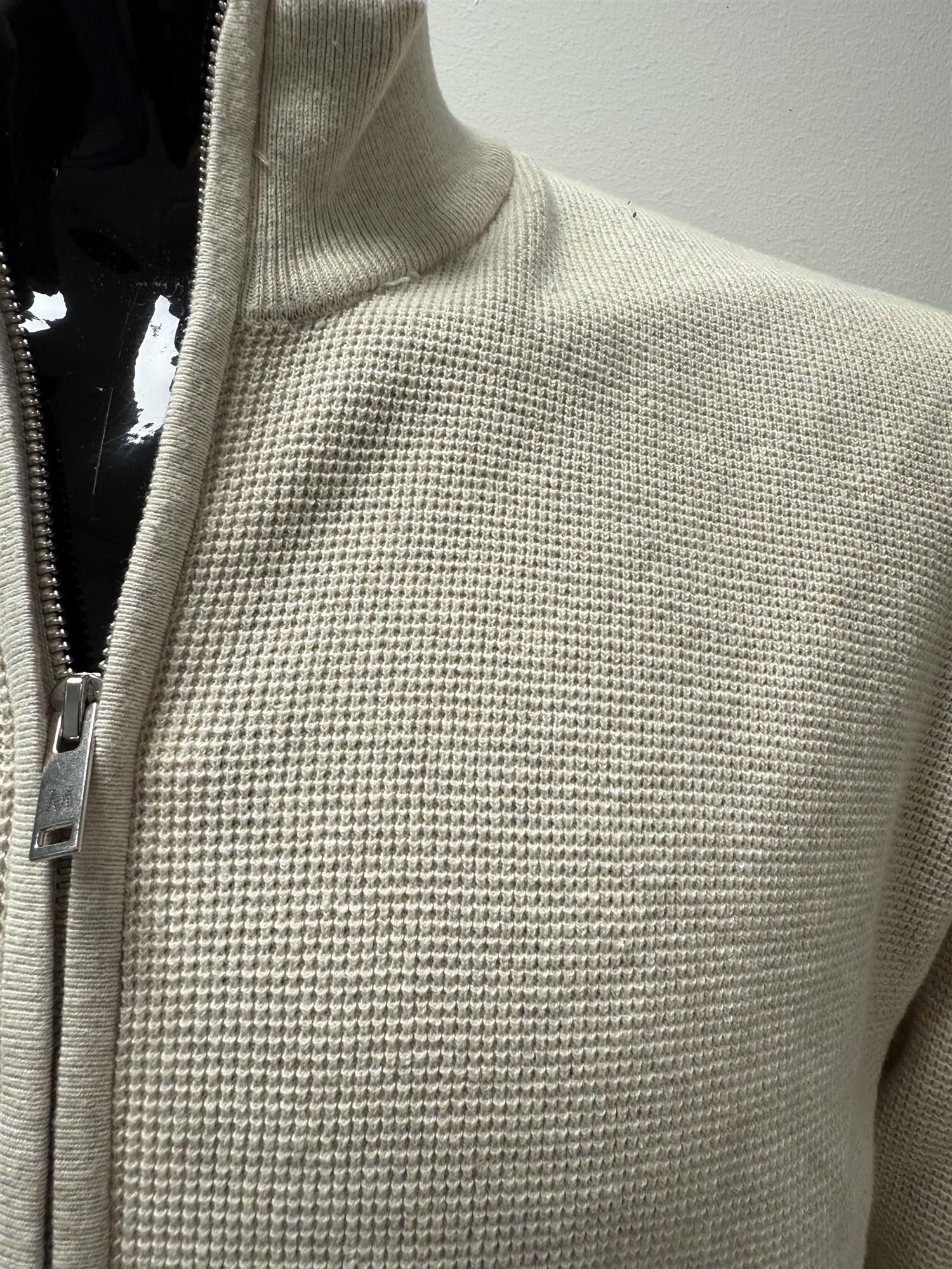 malagoon cardigan 30207778.oyster gray melange 3XL