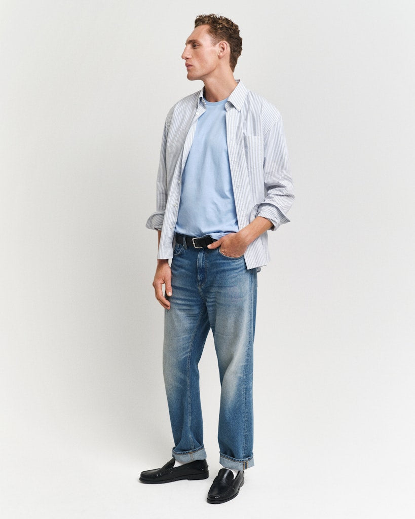 Koszulka Reg Shield Ss Capri Blue