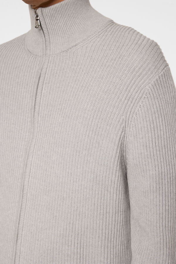 Alexis full zip cardigan Light Grey