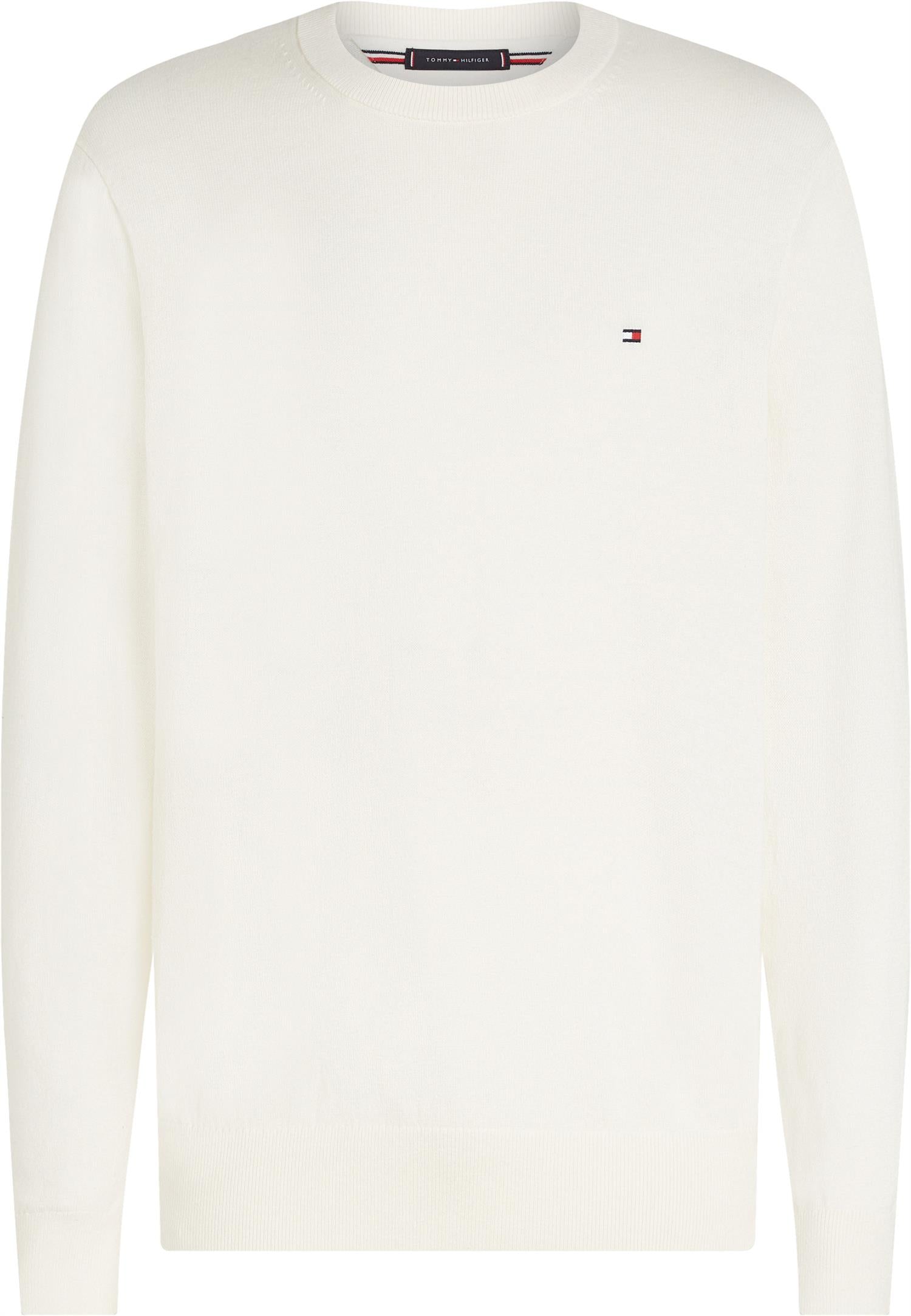 Pima Org Ctn Cashmere Crew Neck Ivory Petal