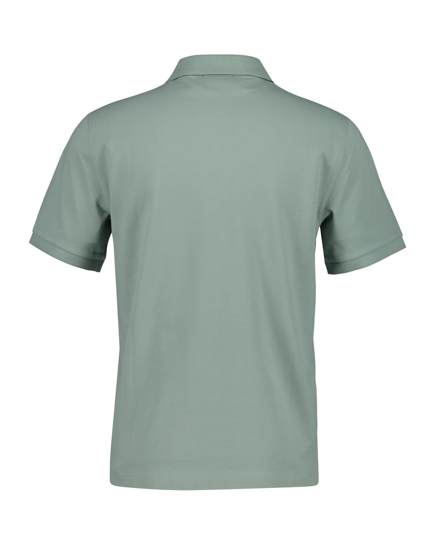 Reg Shield Ss Pique Polo Ceramic Grey