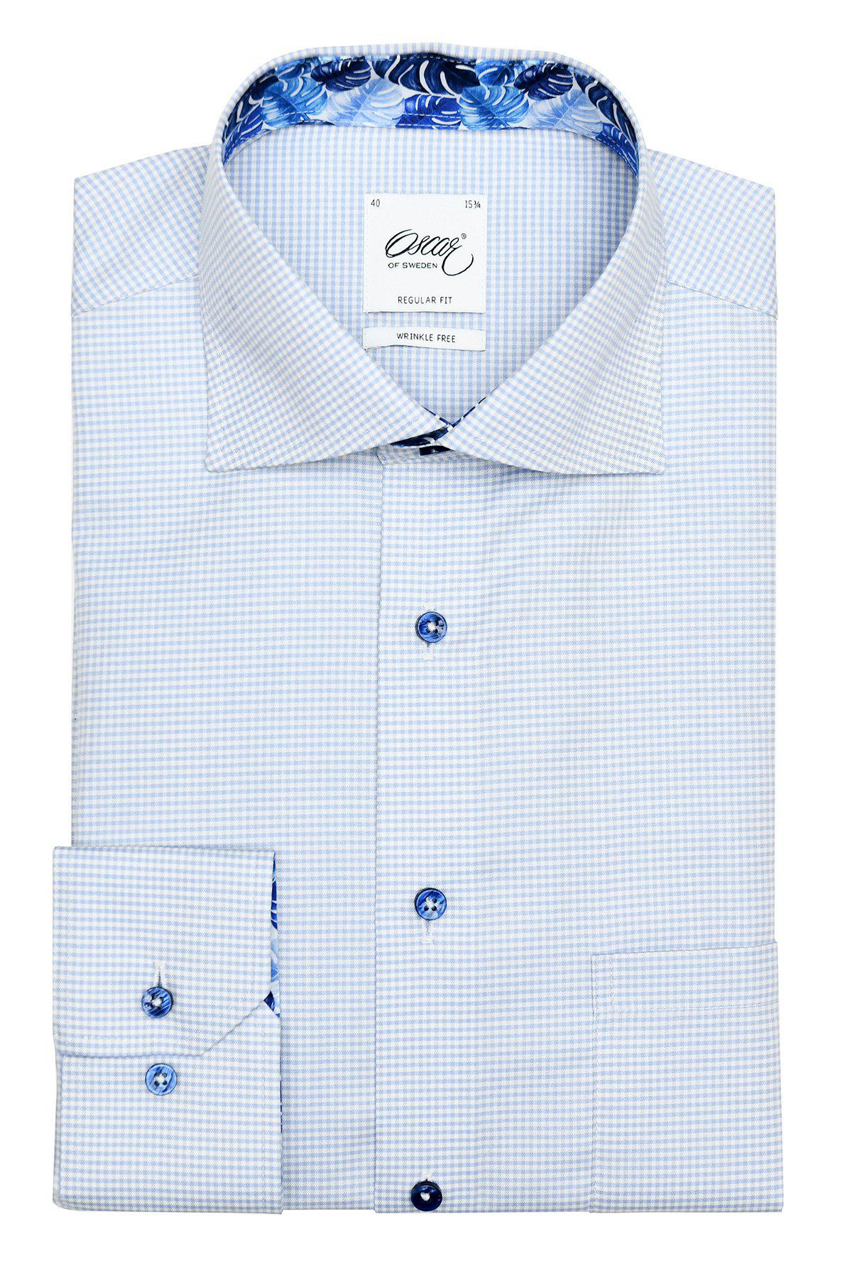 6519 35 SN Light Blue Check