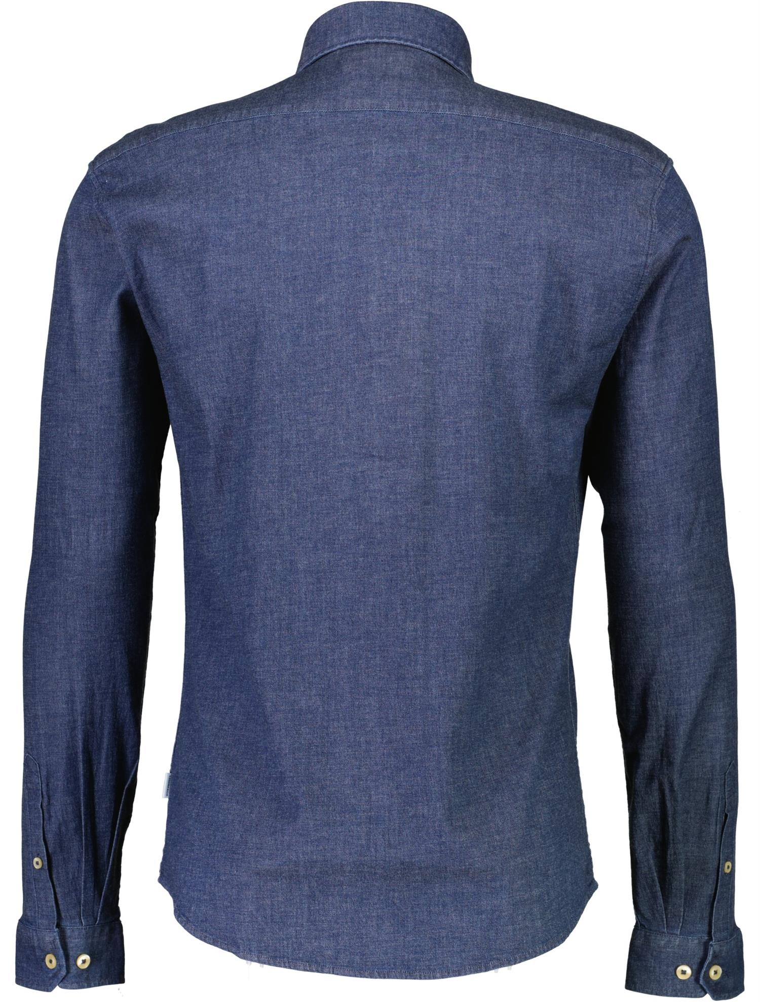 Soft indigo stretch shirt L/S Off White