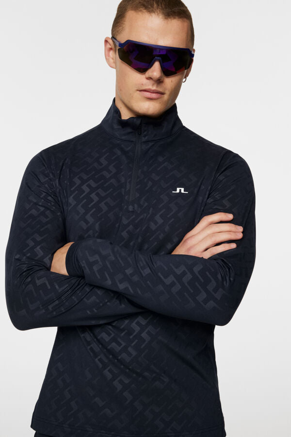 Luke deboss mid Blå