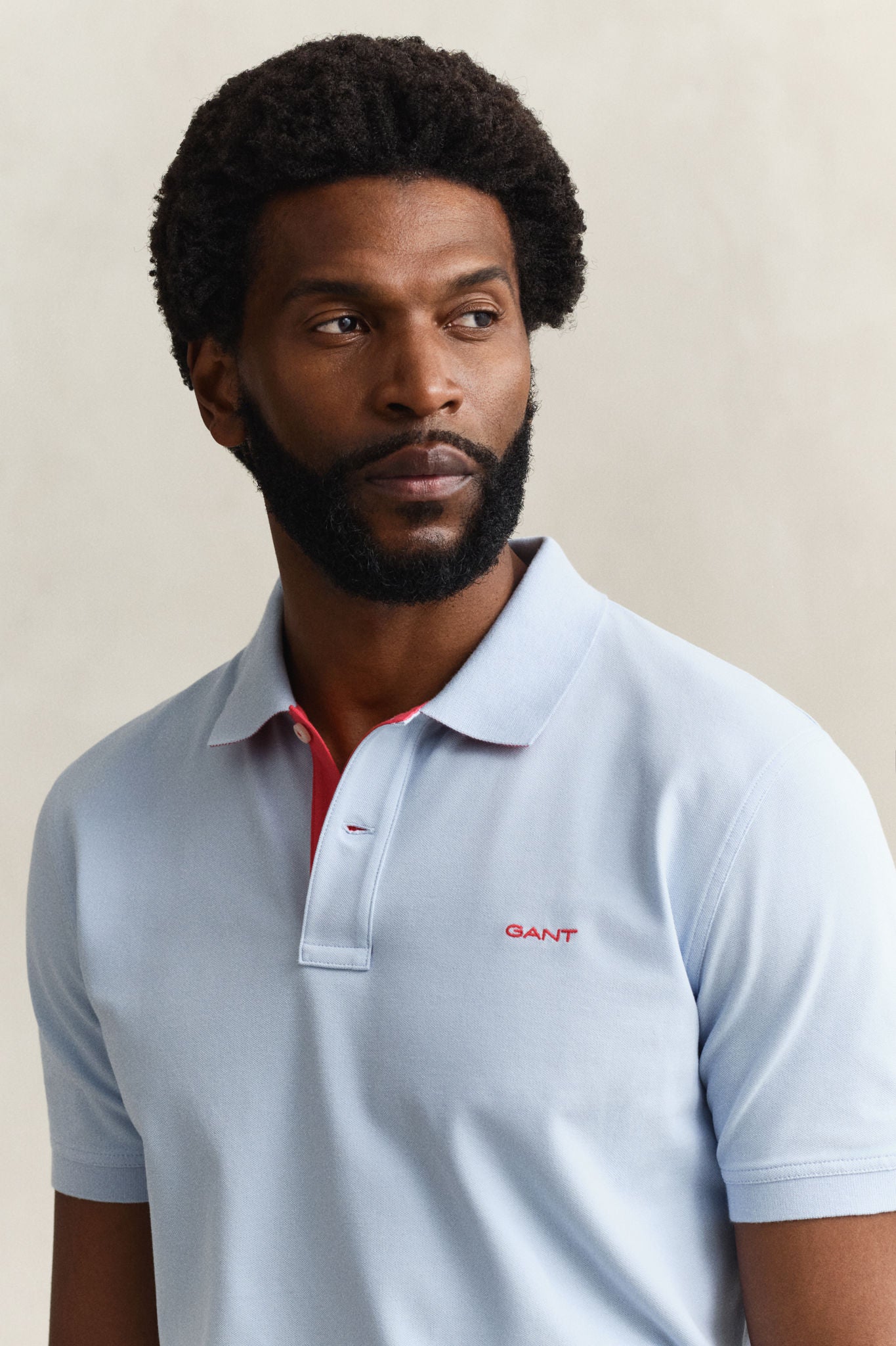 Contrast Polo Shirt Fresh Blue