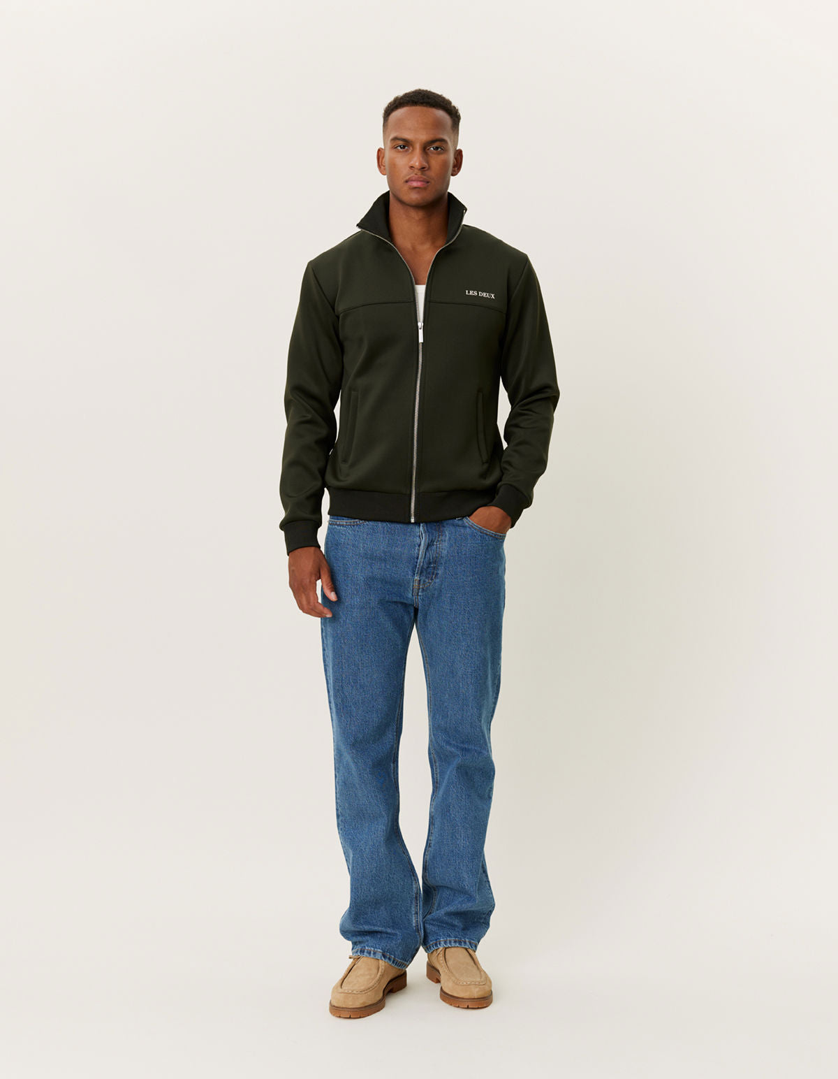 Les Deux Track Jacket Duffel Bag Green