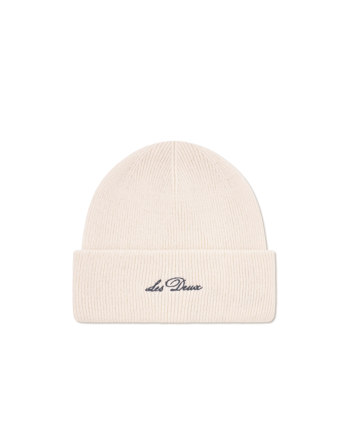 Wayne Embroidered Beanie Ivory