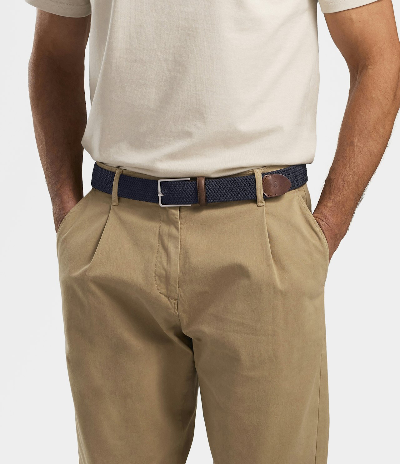 Marstrand strikkbelte navy Navy