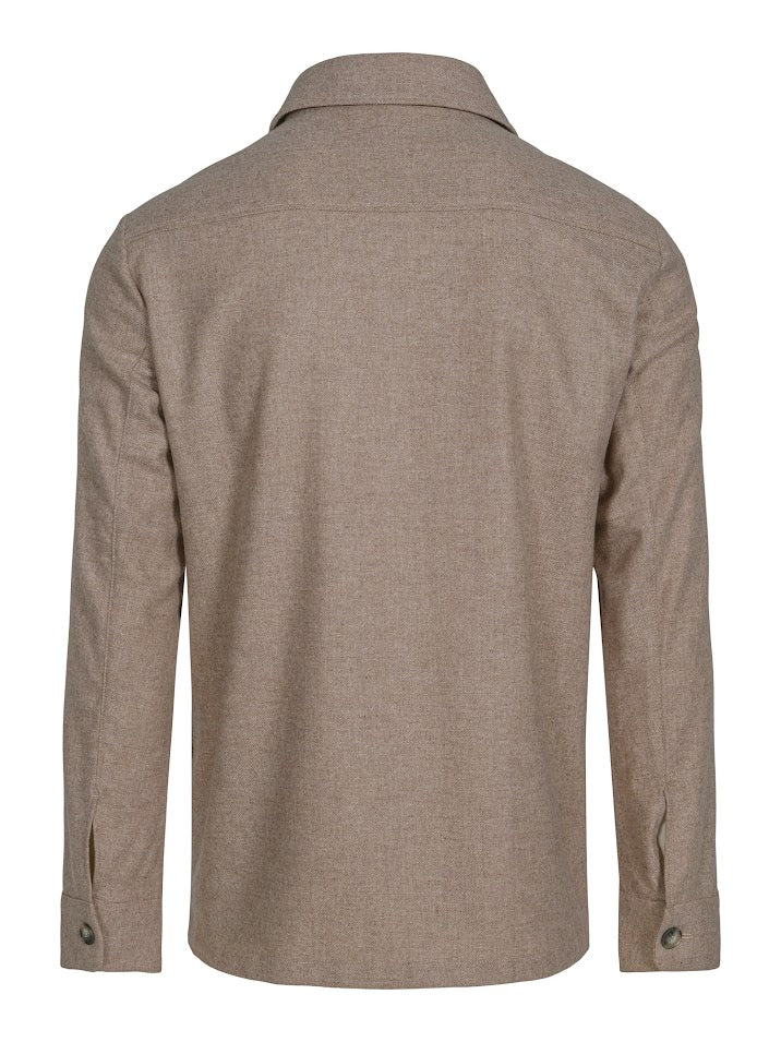 Leon Shirt Jacket Beige
