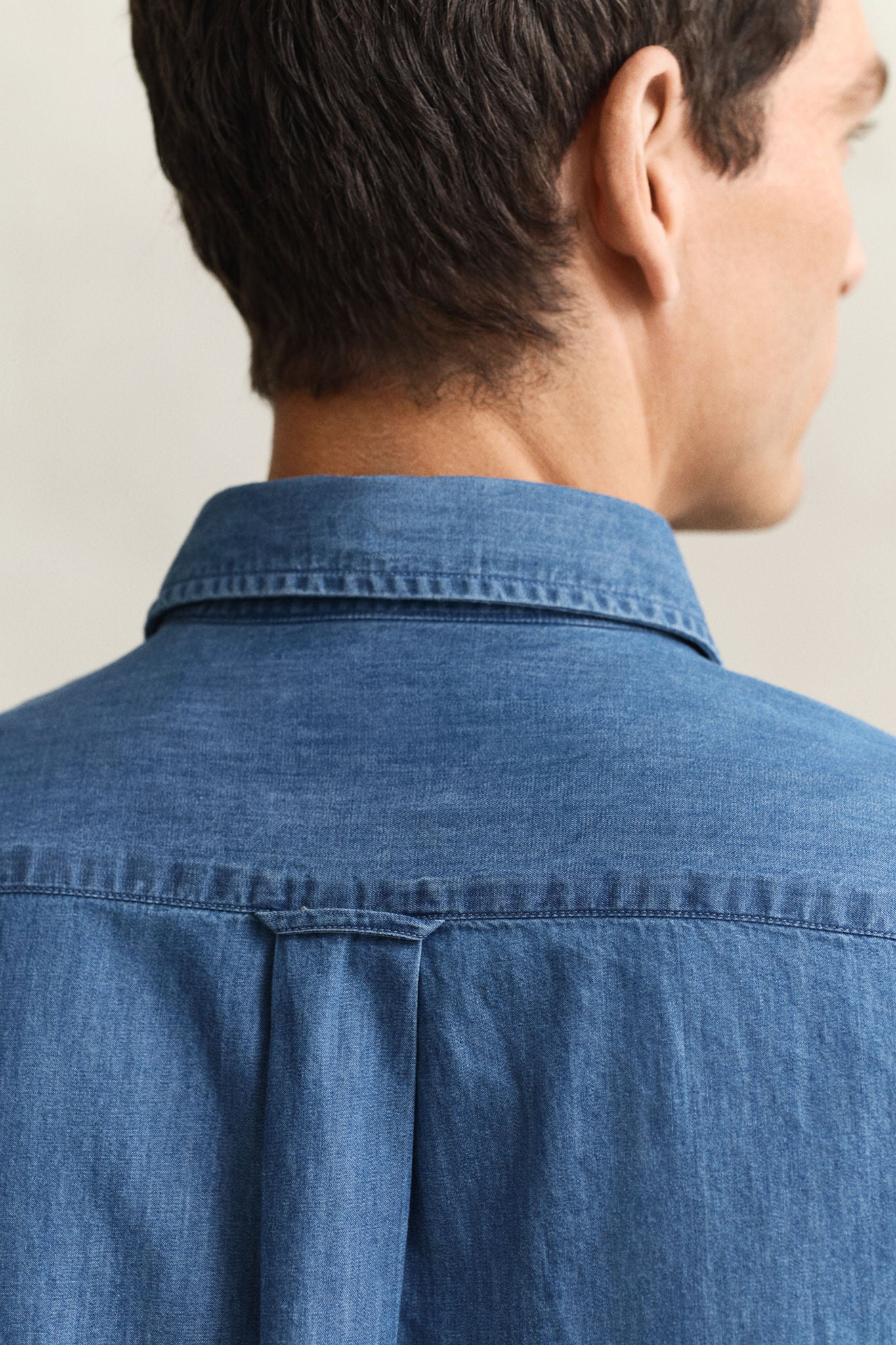 Reg Indigo Twill Shirt Semi Light Blue