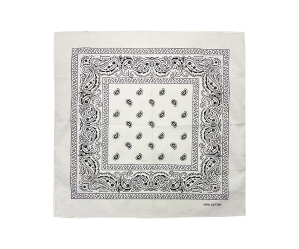 Bomull skjerf 55*55 Hvit