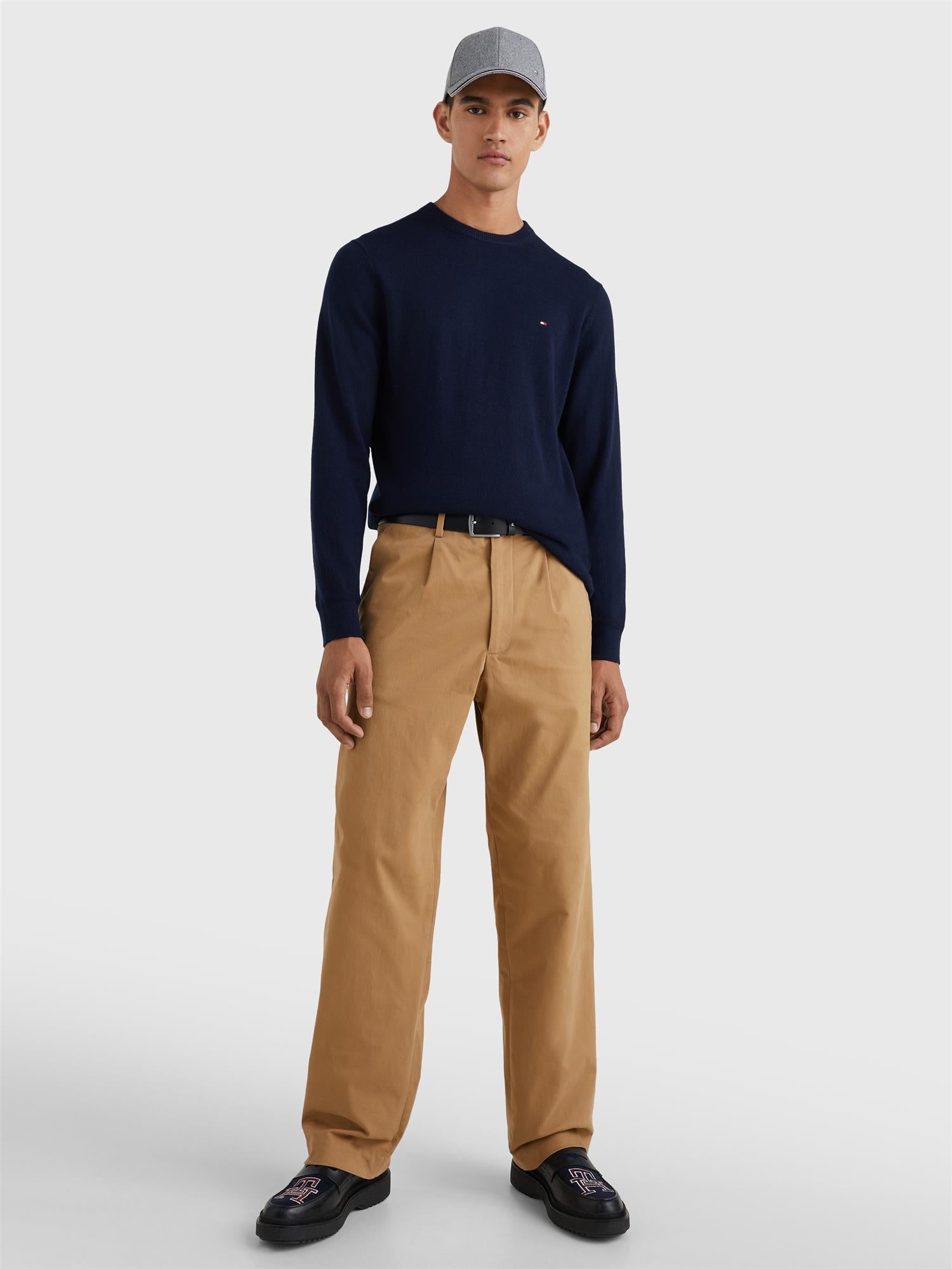 Pima Org Ctn Cashmere Crew Neck Desert Sky