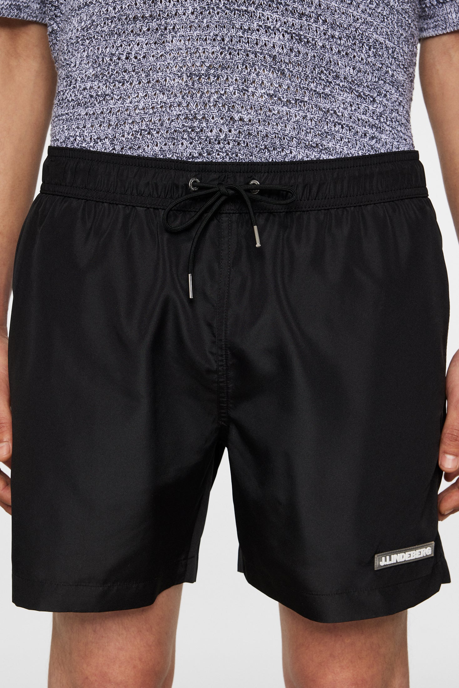 Banks Solid Swim Trunks Black