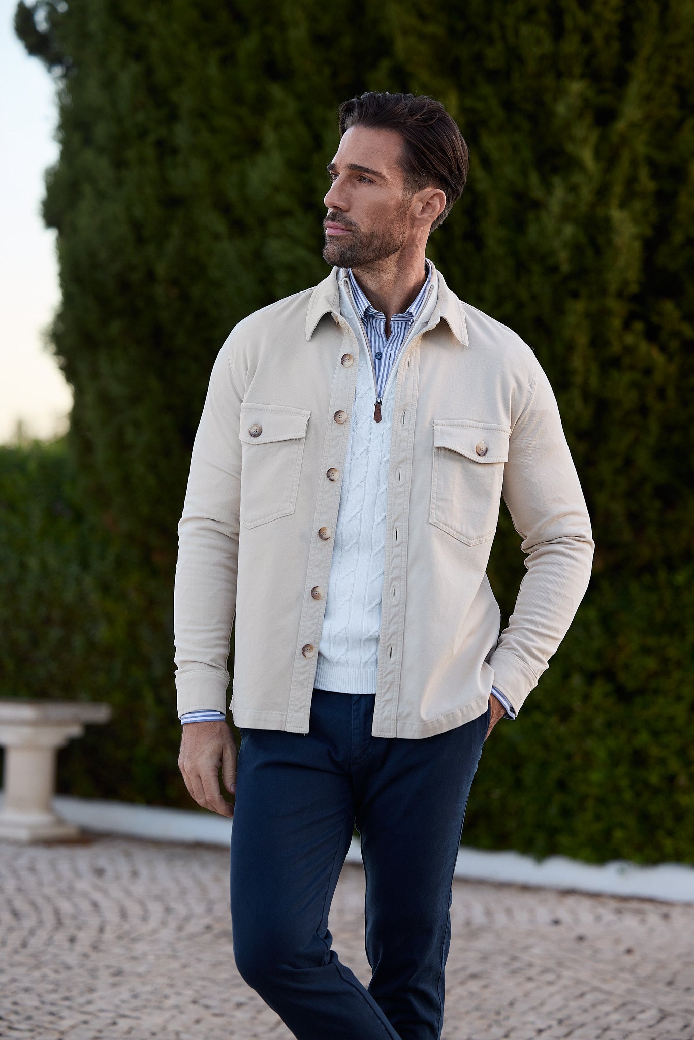 Luke shirt jacket Sand