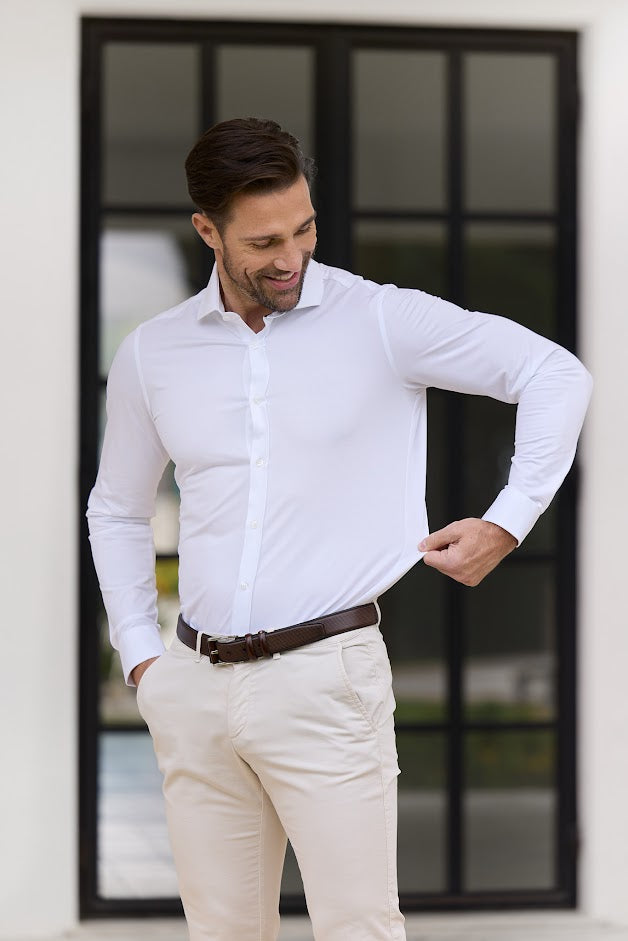 Leo Slim fit Biały