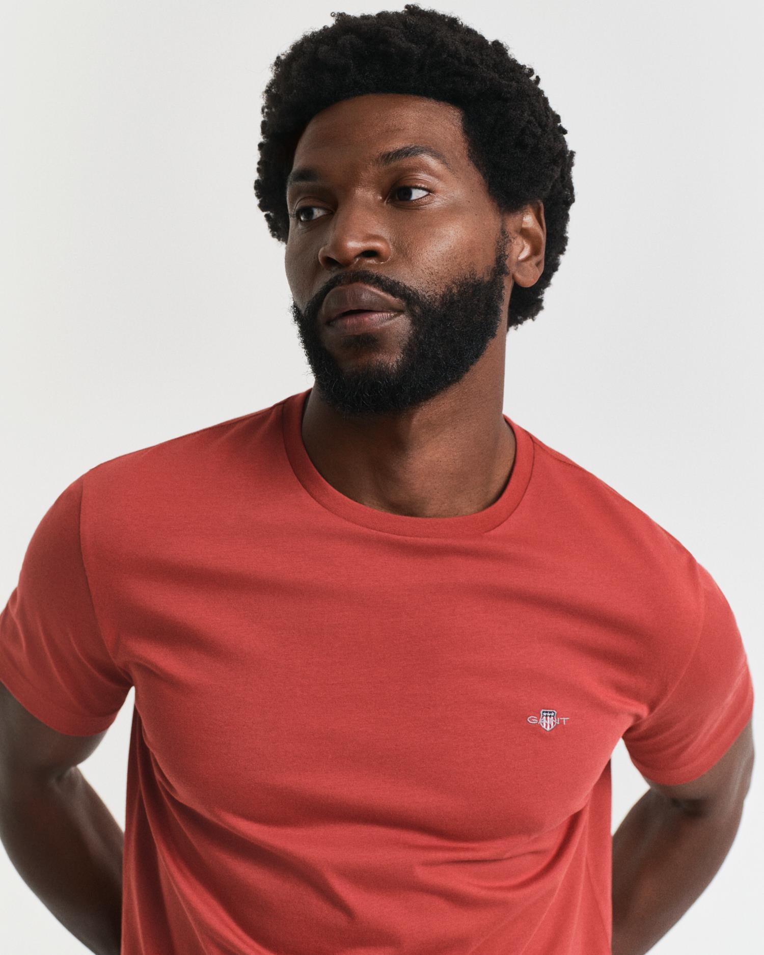 Reg Shield Ss T-Shirt Modern Rust