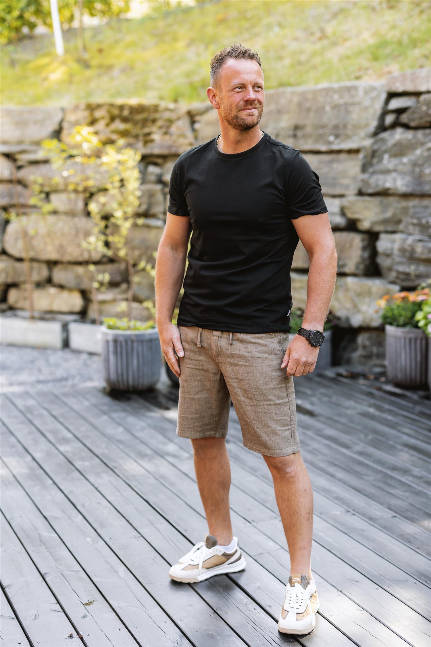 Koszulka basic S/S Czarna 424