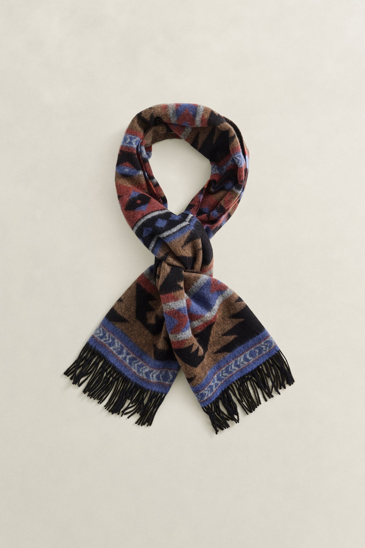 Geometric Pattern Scarf Multicolor