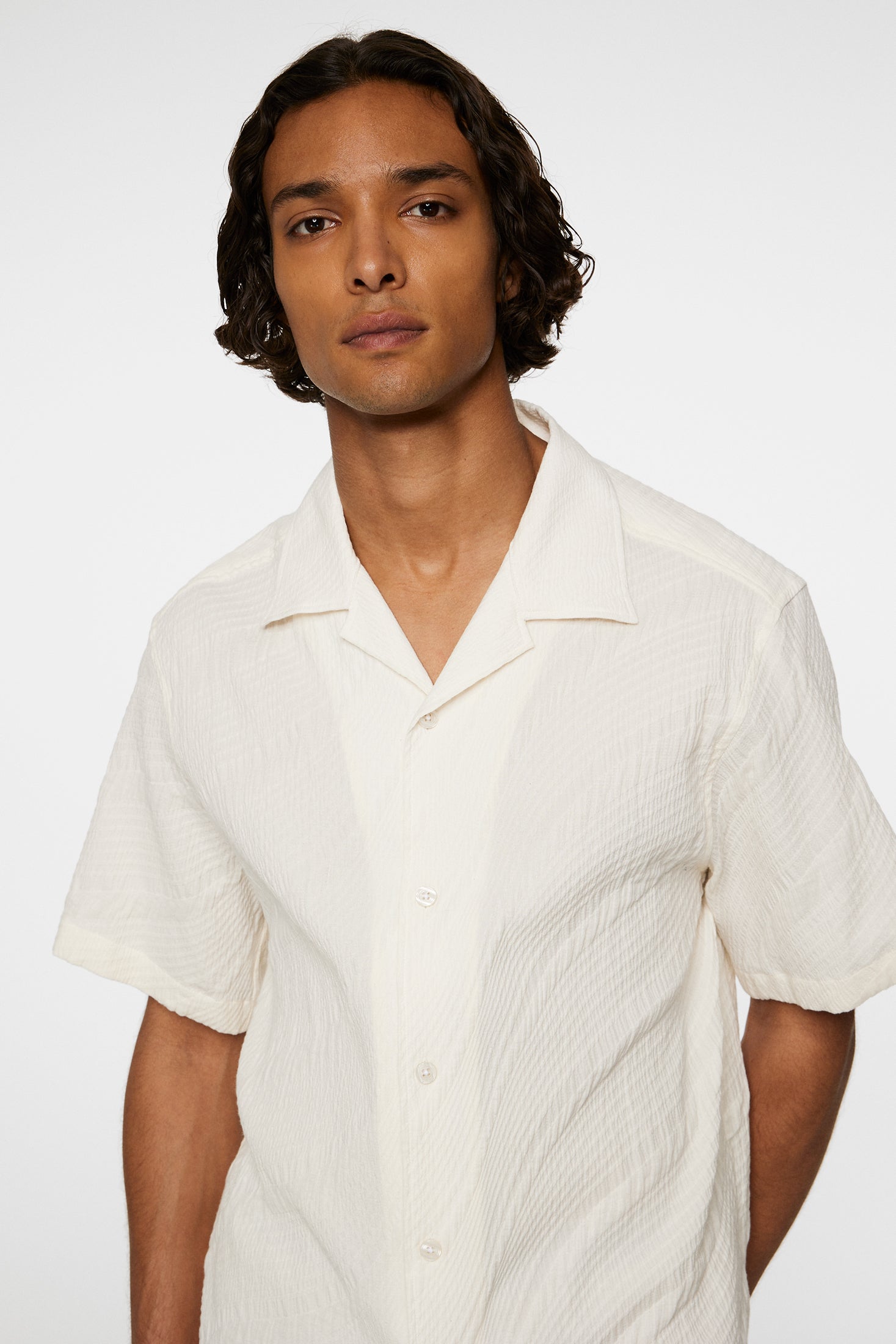 Donso Stretch Texture Shirt Moonbeam