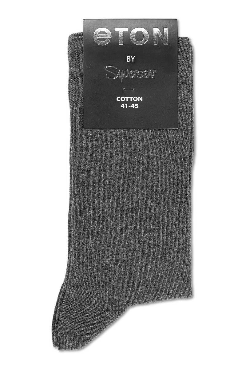 Eton Cotton/lycra Plain Dark Grey