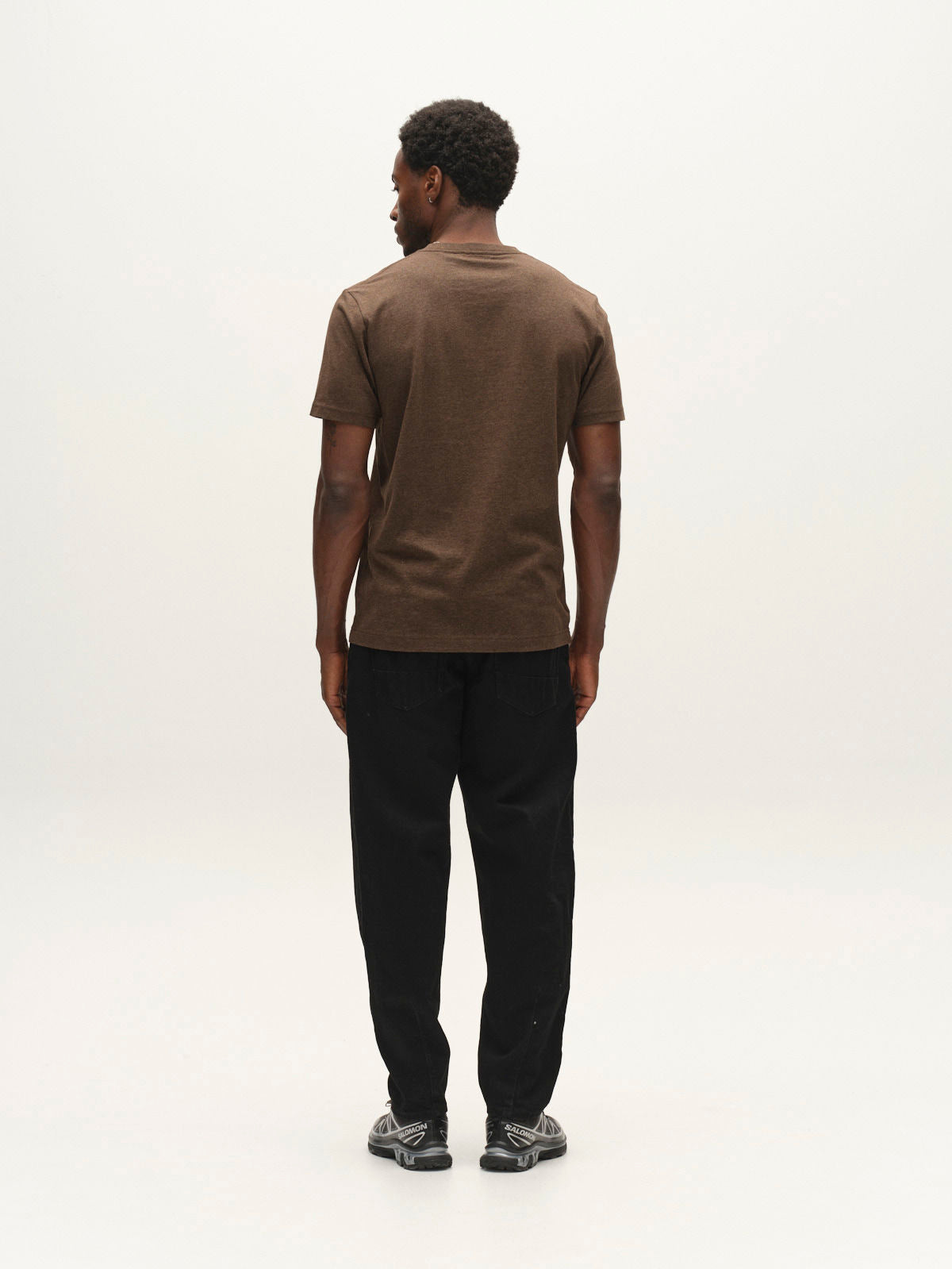 Gabdune Melange New Sst-Shirt Brown Slate
