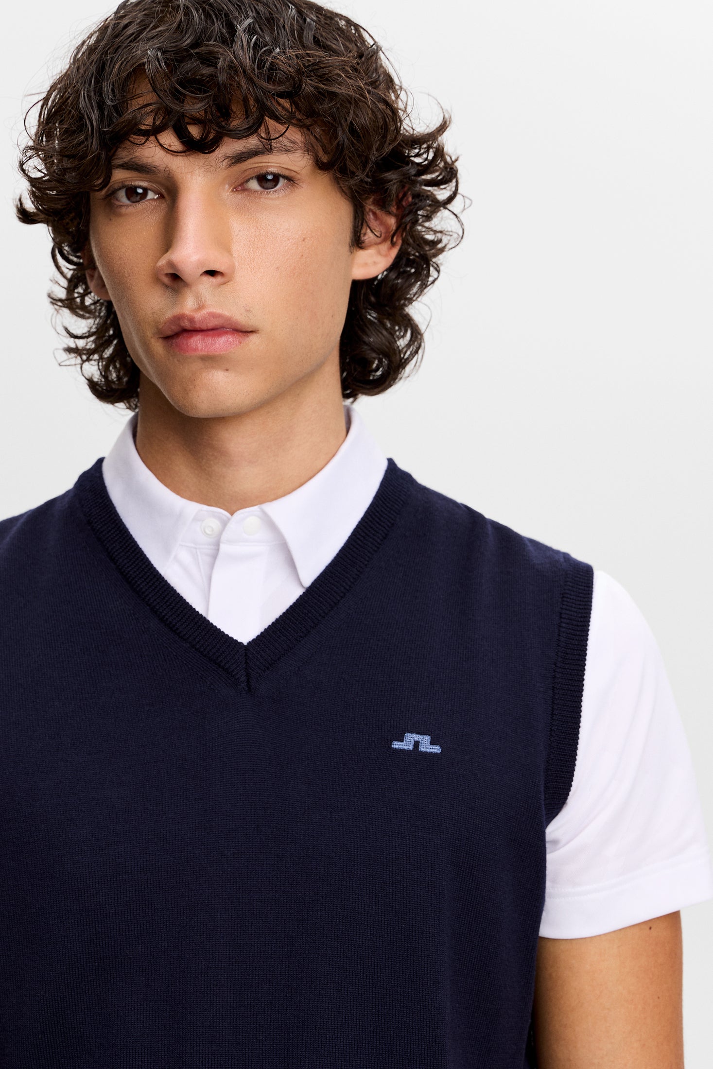 Liam Knitted Vest Jl Navy