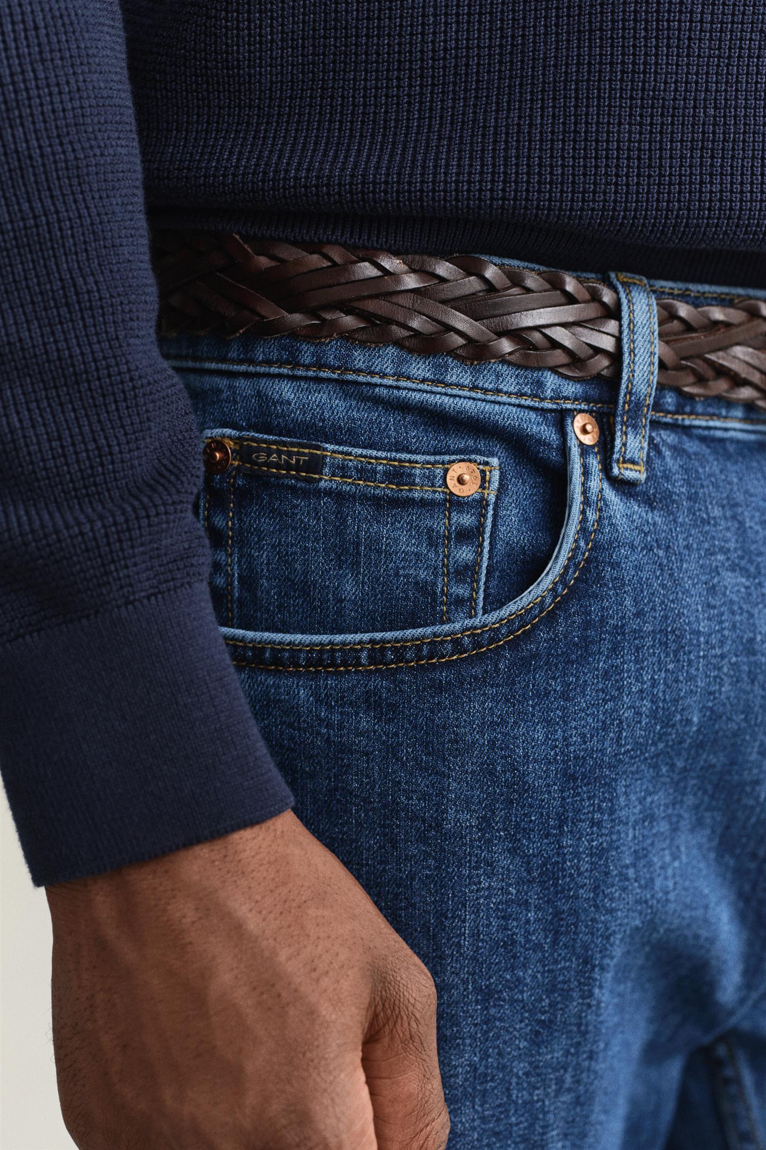 Reg Clean Wash Gant Jeans Mid Blue Vintage