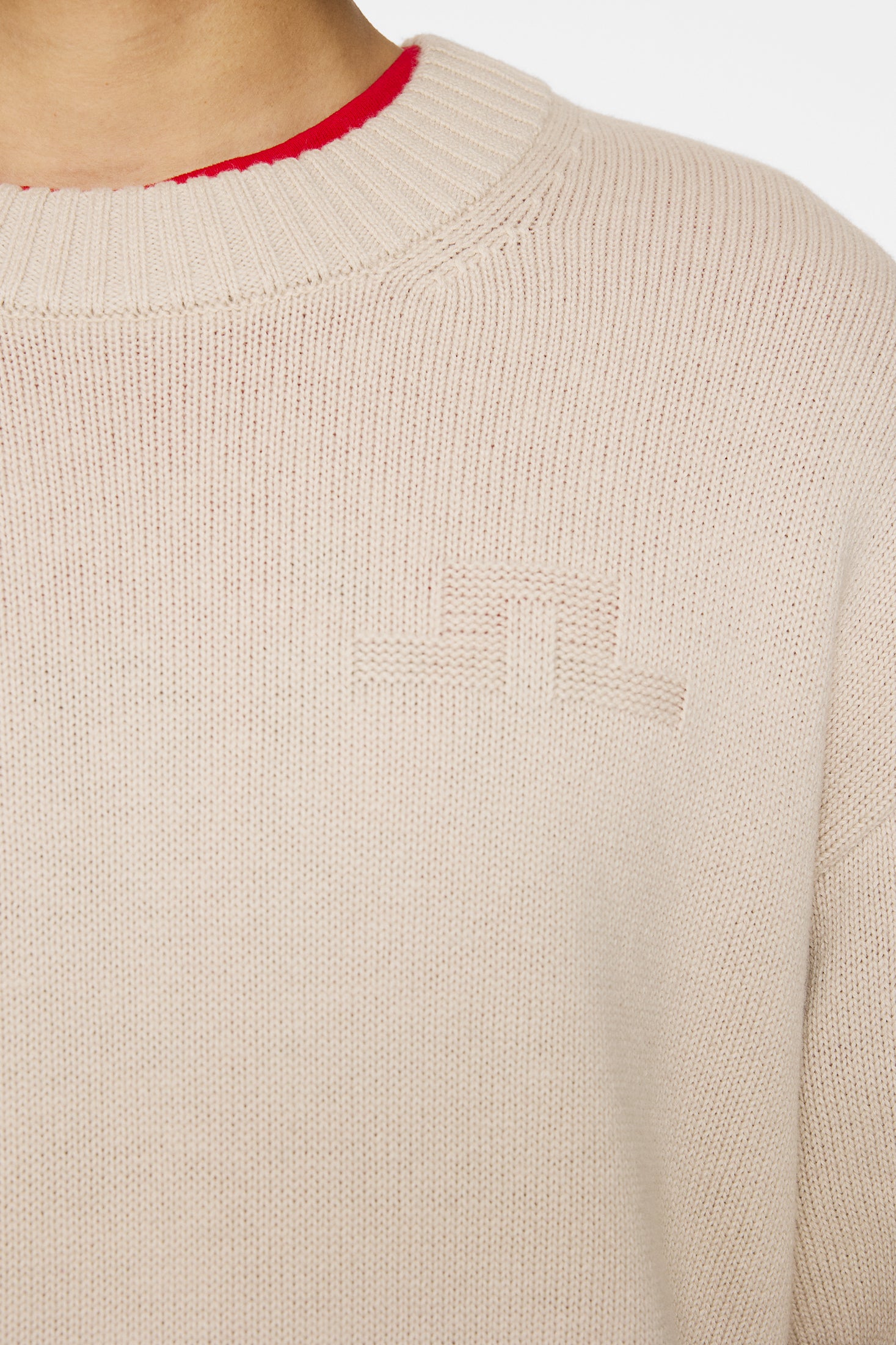 Eddy cotton wool crew neck Moonbeam