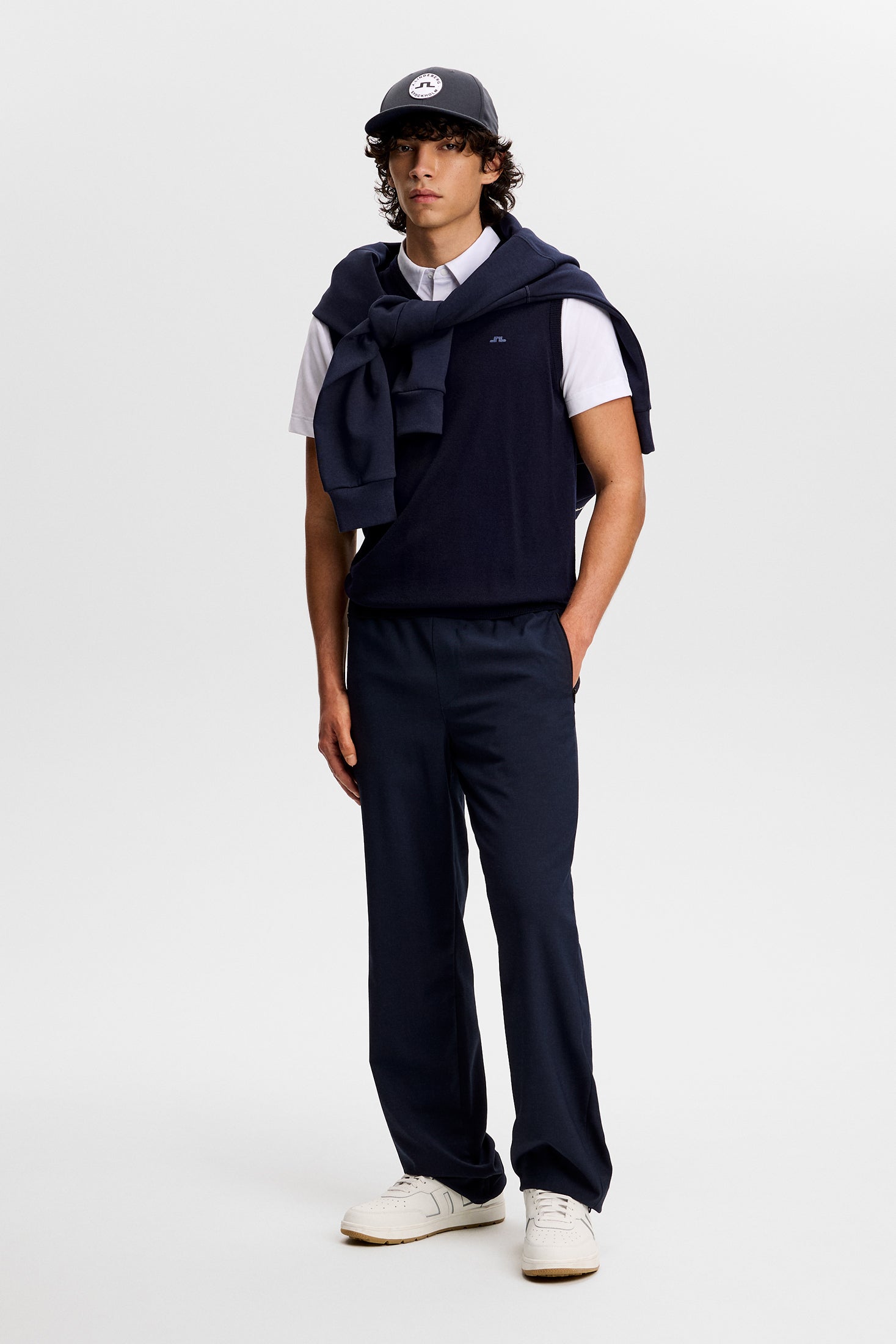 Liam Knitted Vest Jl Navy