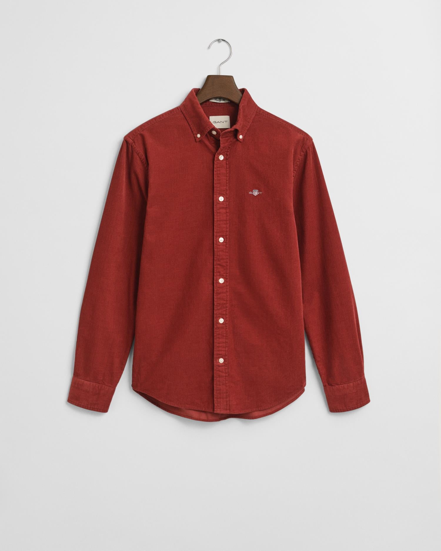 Reg Corduroy Shirt Modern Rust
