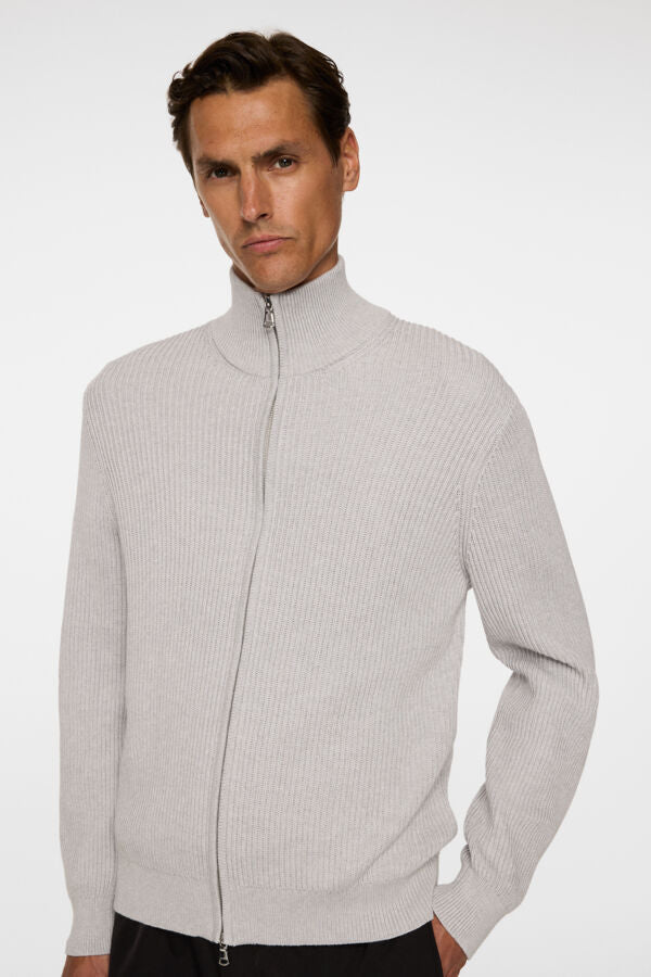 Alexis full zip cardigan Light Grey