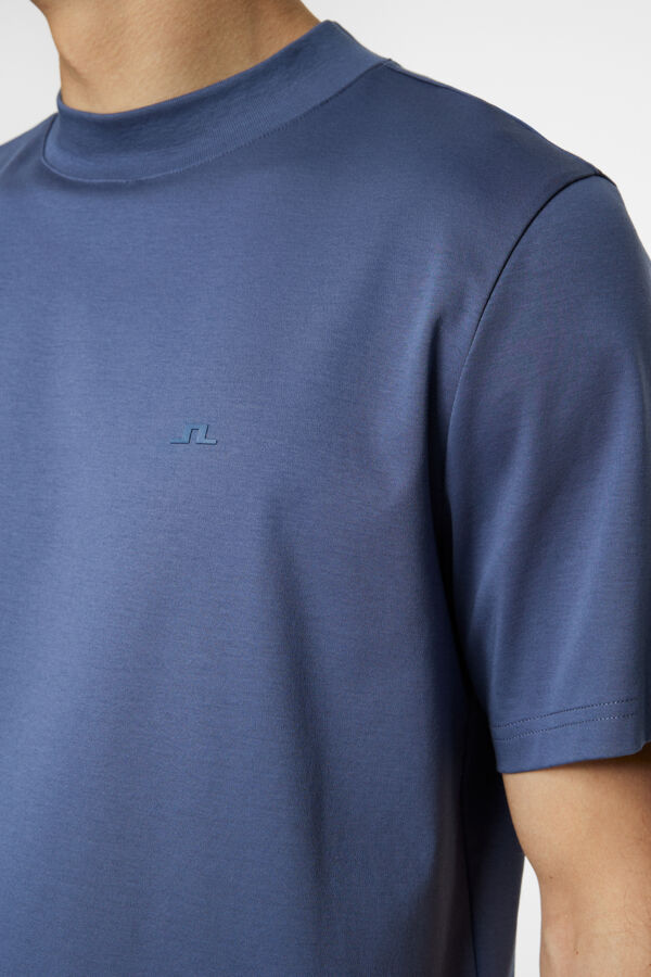 Ace Mock Neck T-shirt Blue