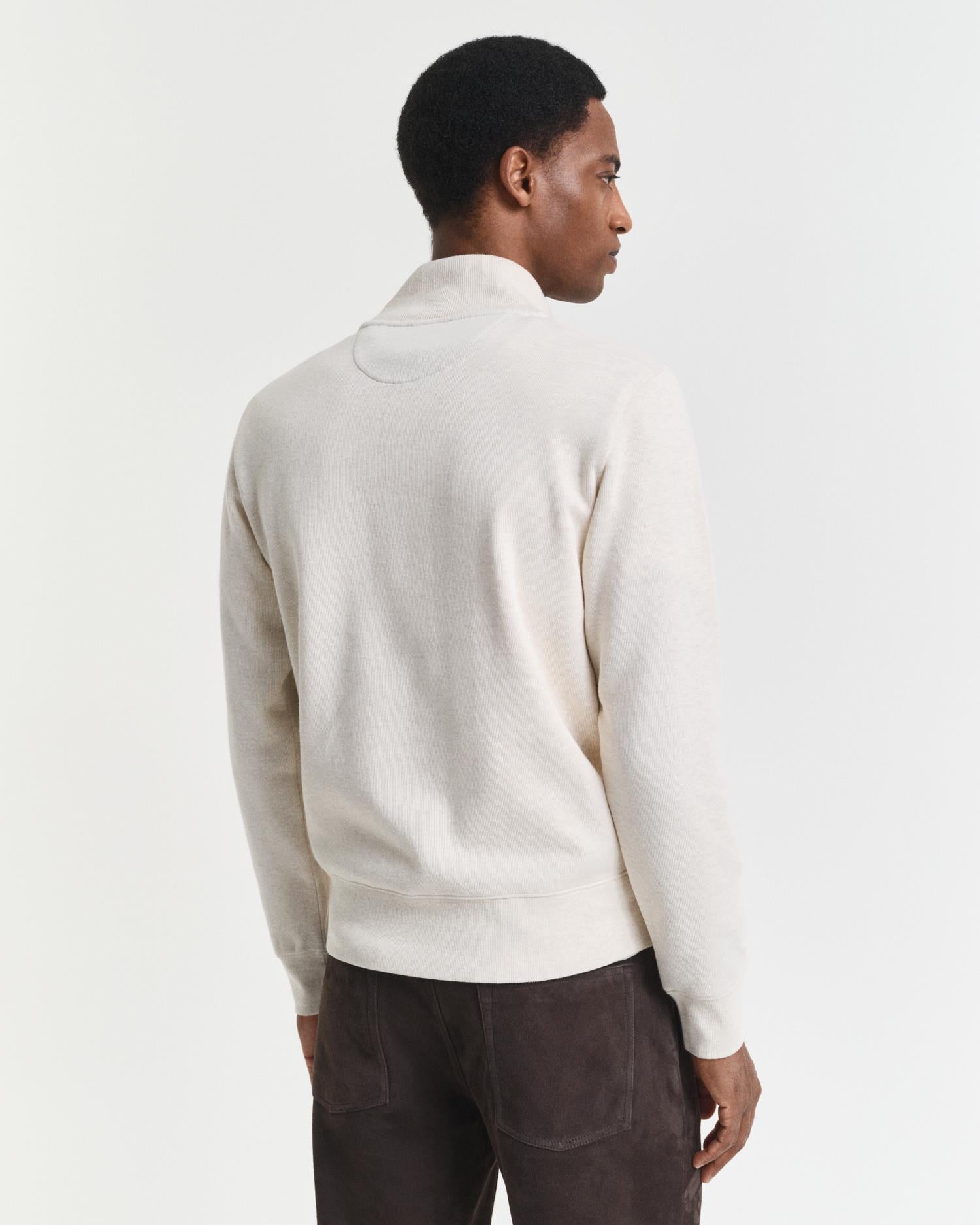 Sacker Rib Half Zip Cream