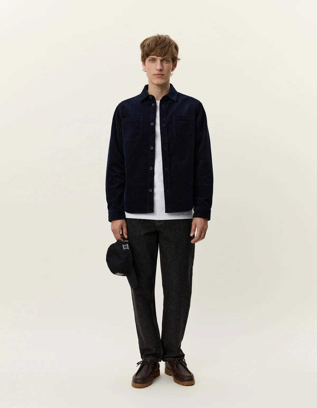 Kody Corduroy Overshirt Dark Navy