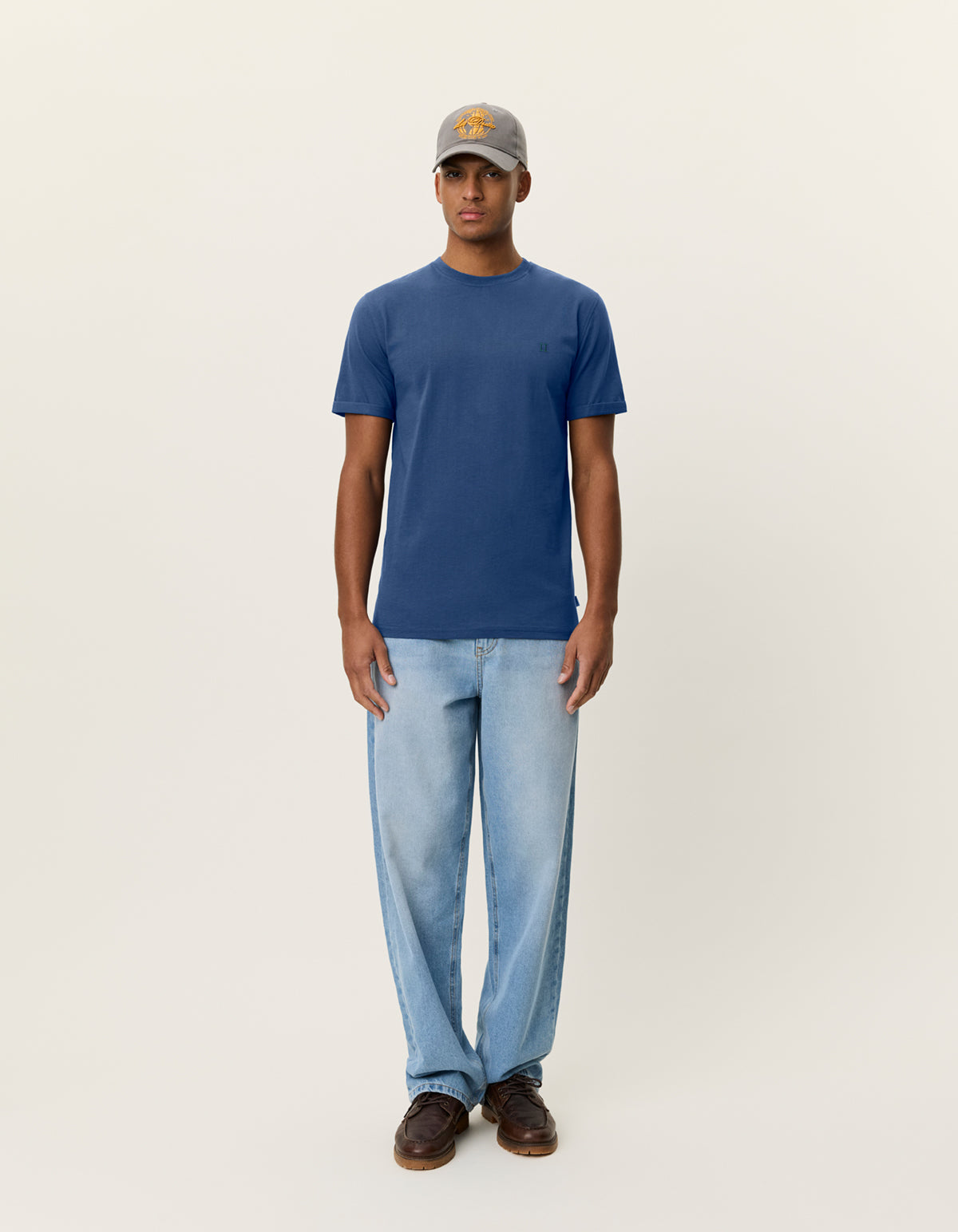 Norregaard Contrast T-Shirt Dark Denim Blue