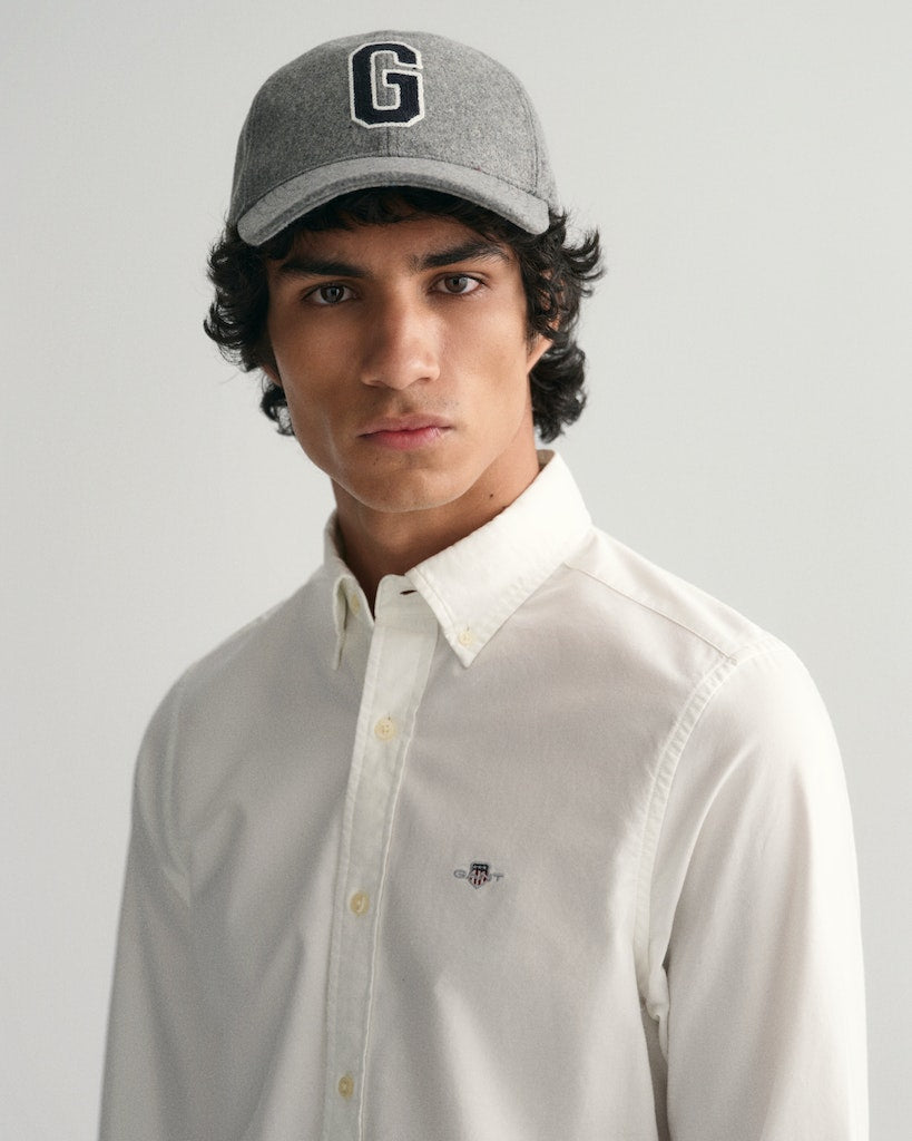 Slim oxford shirt Hvit
