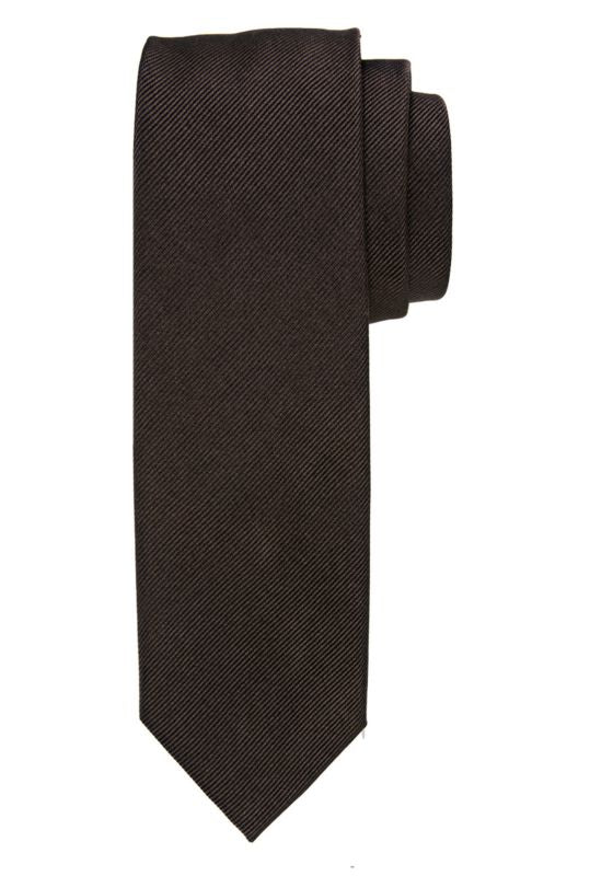 silk tie Brun