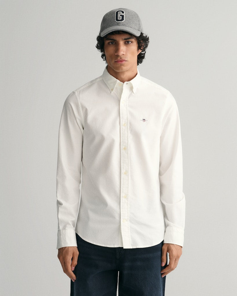 Slim oxford shirt Hvit