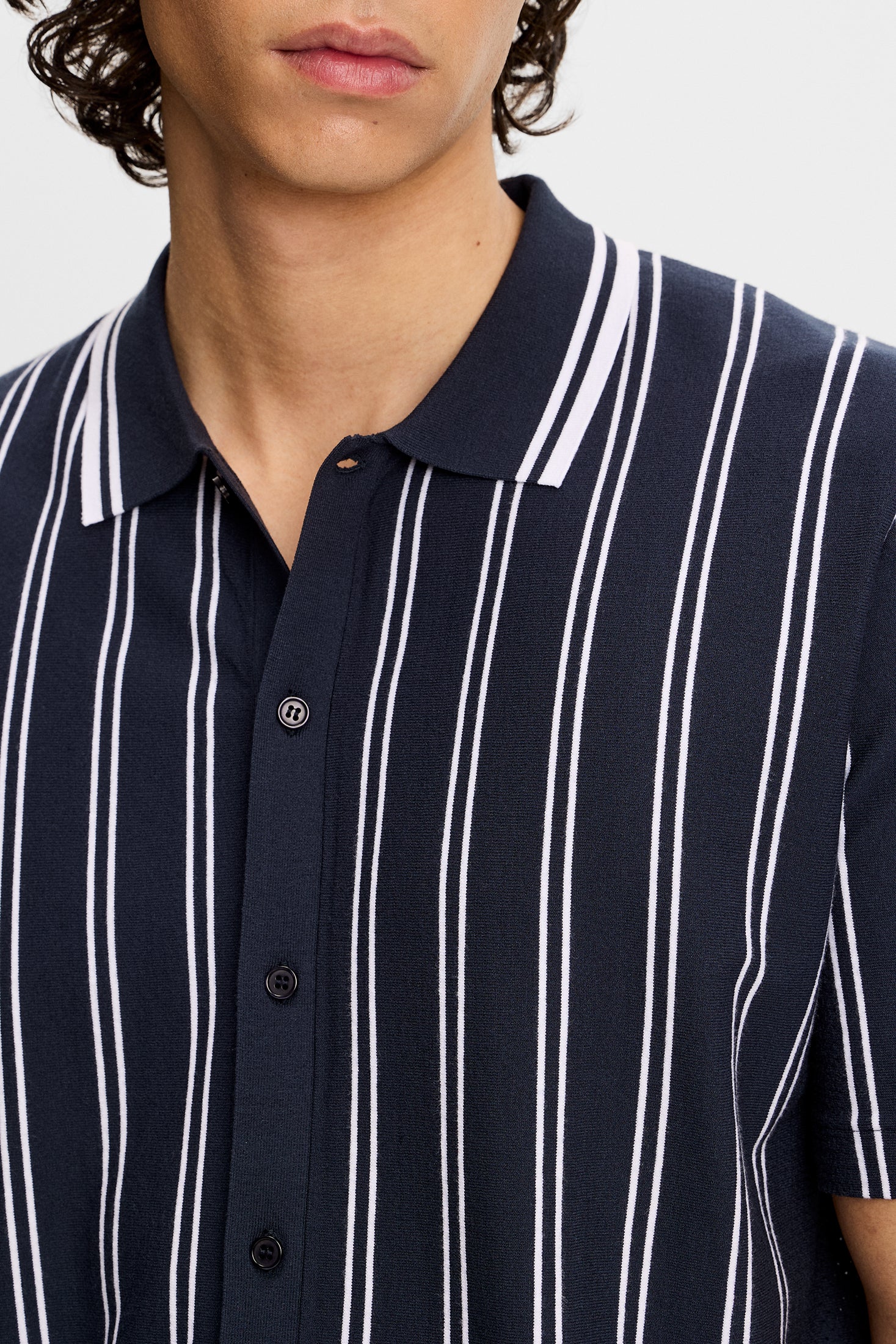 Rue Knit SS Shirt Jl Navy