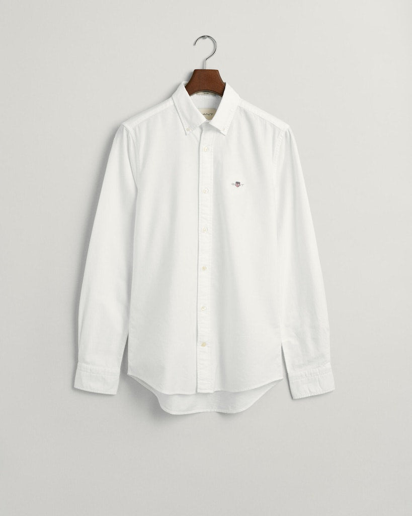 Slim oxford shirt Hvit