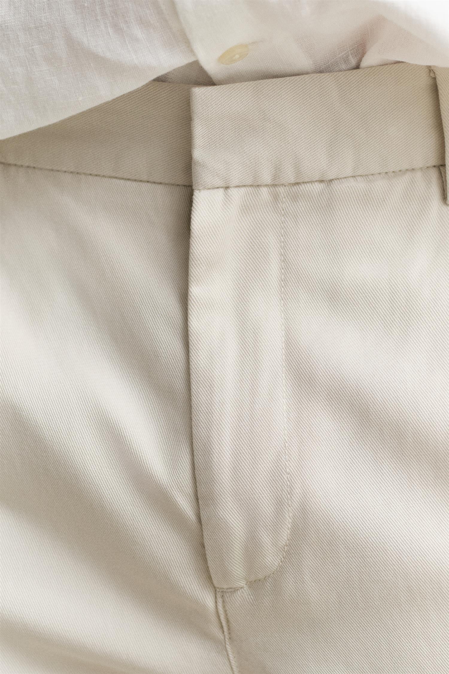 Slim Smart Cot/lyocell Pants Sand