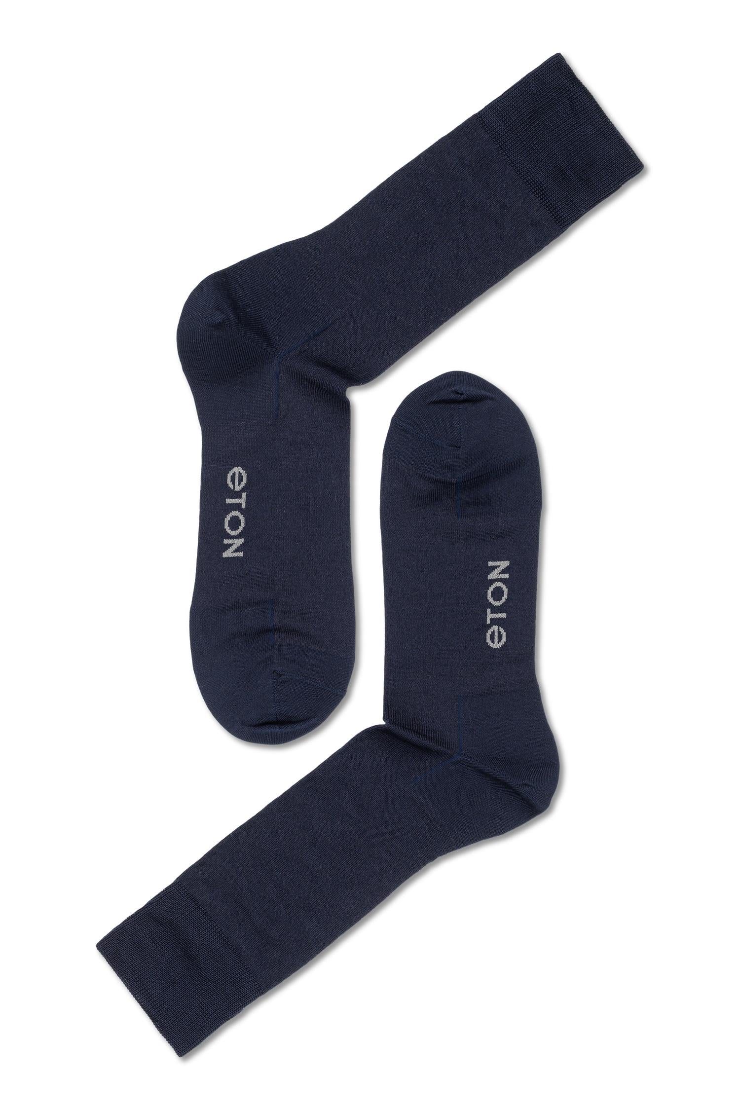 Eton Fine Wool Plain Dark Blue