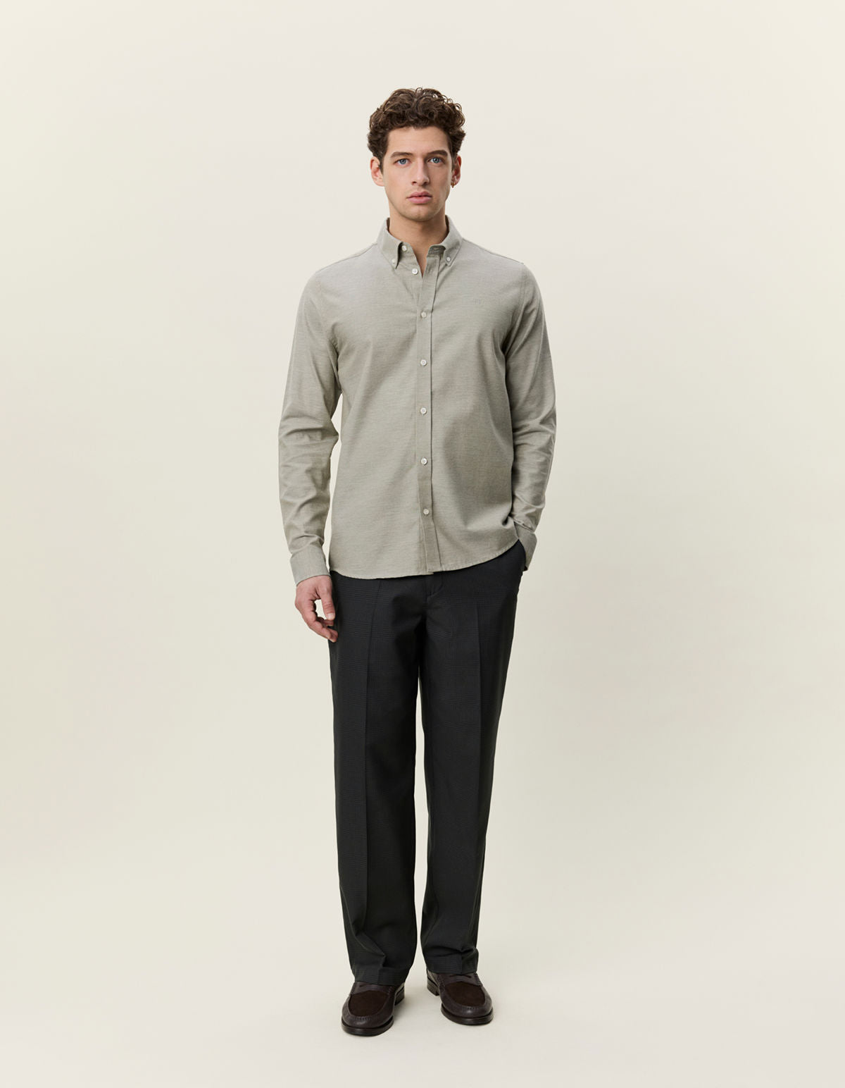 Soft Flannel Shirt Laurel Oak Sand