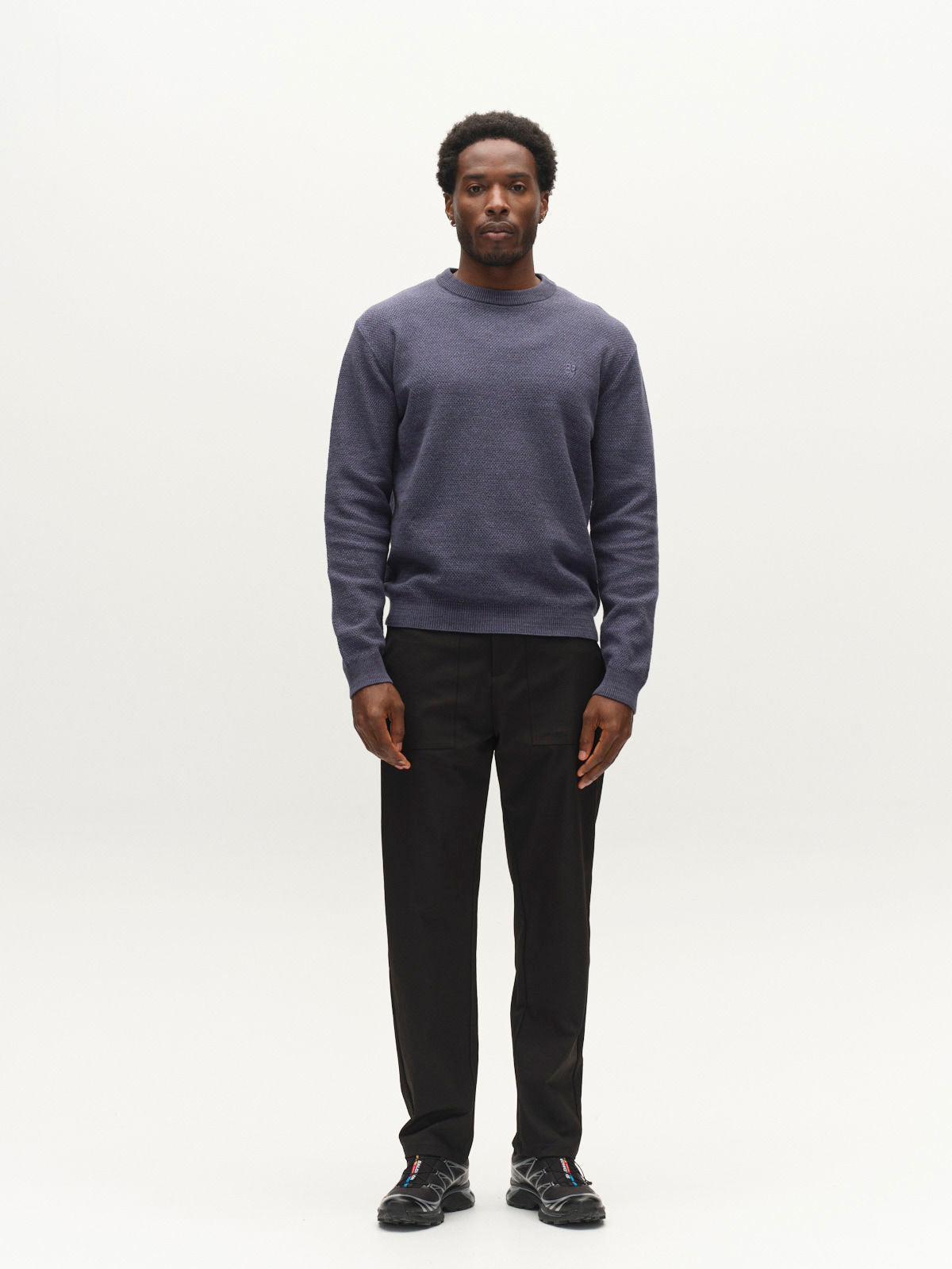 Gablamix Coro O-Neck Lsknit Lt.Grey