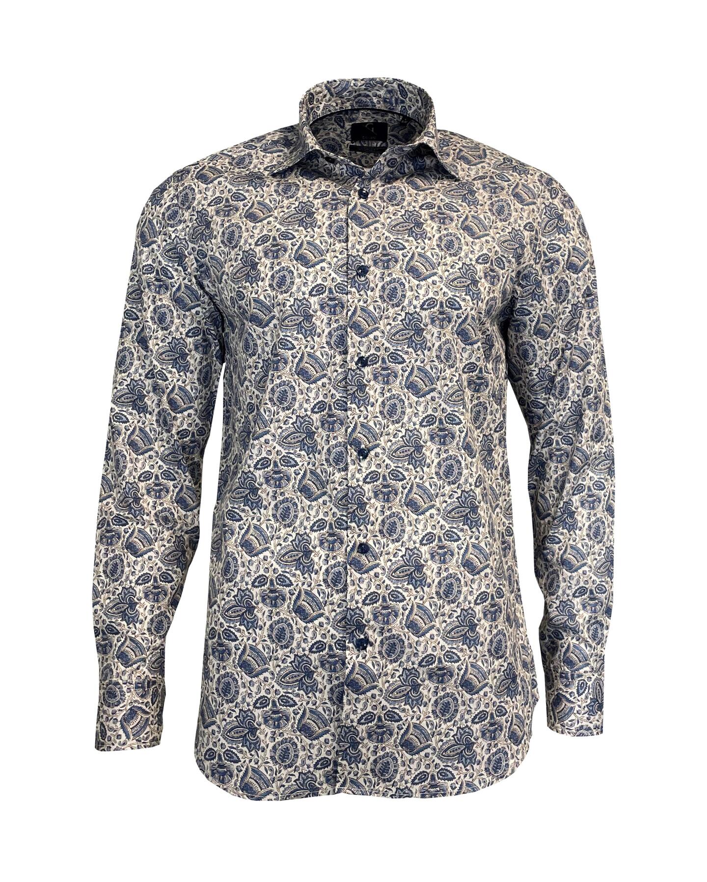 Lenza shirt Blue Print