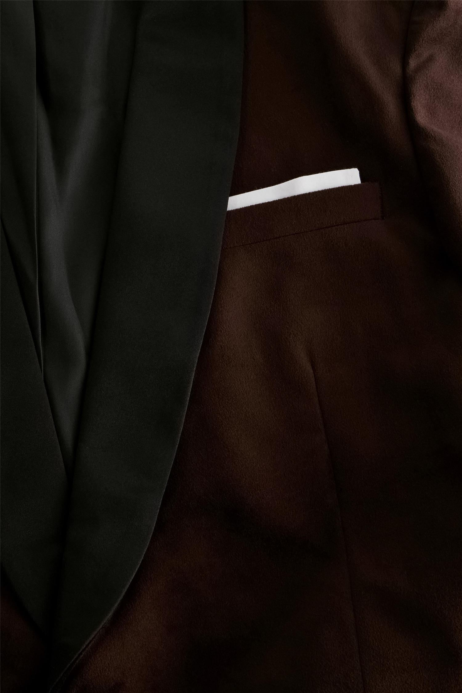 Velvet Tuxedo Suit Brown