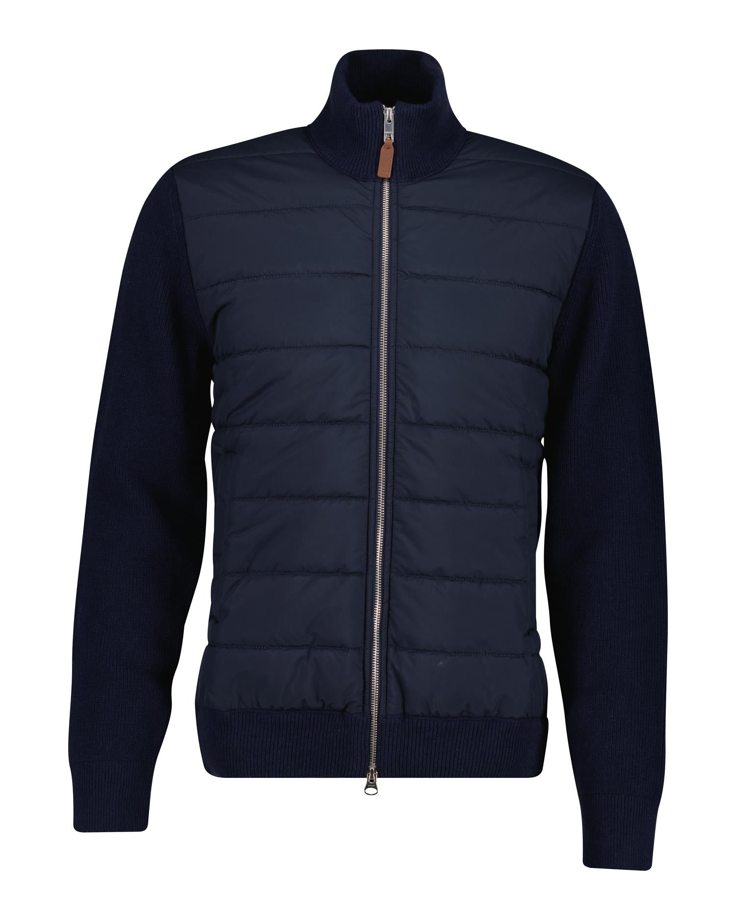 Hybrid Zipped Cardigan Evening Blue
