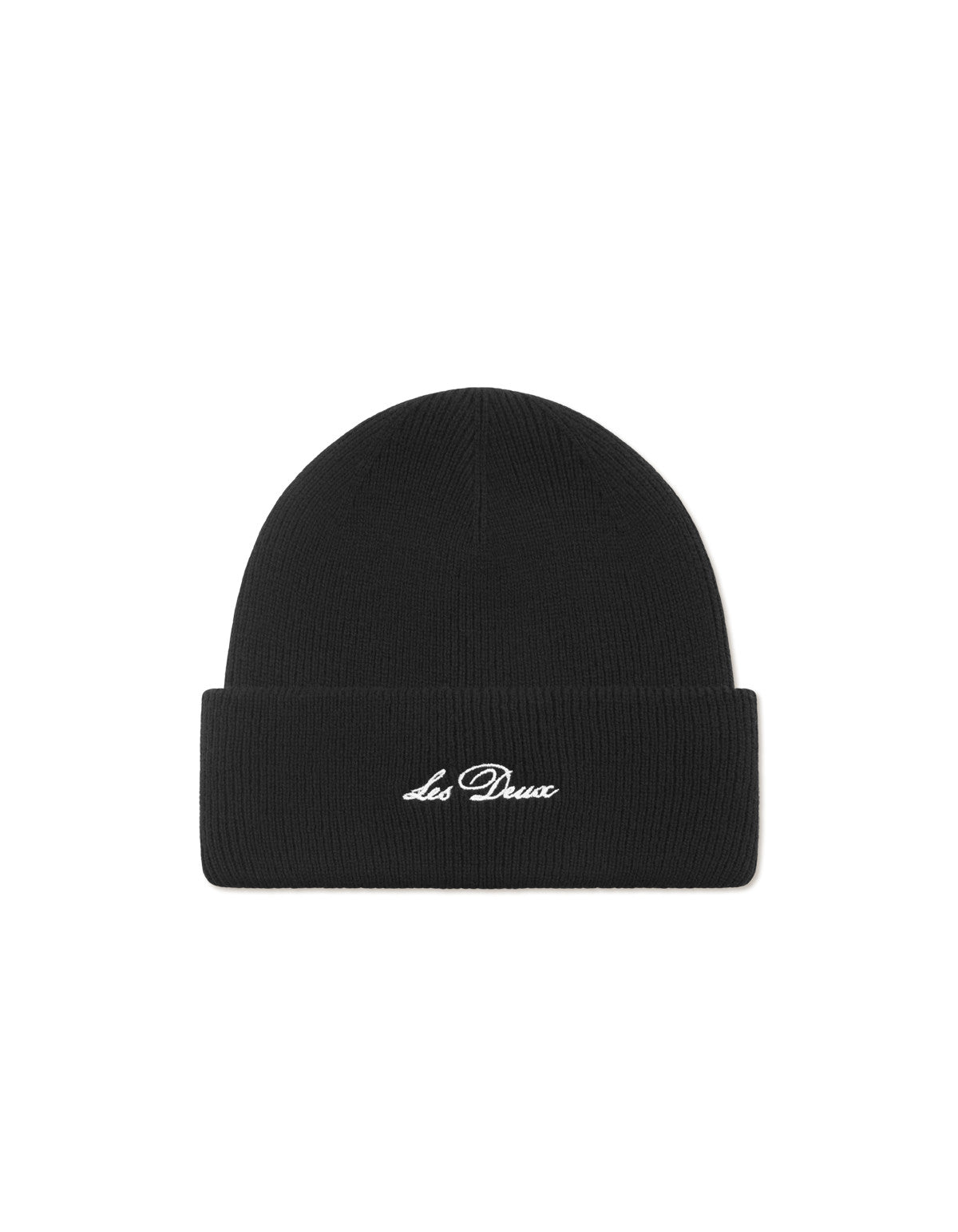 Wayne Embroidered Beanie Black