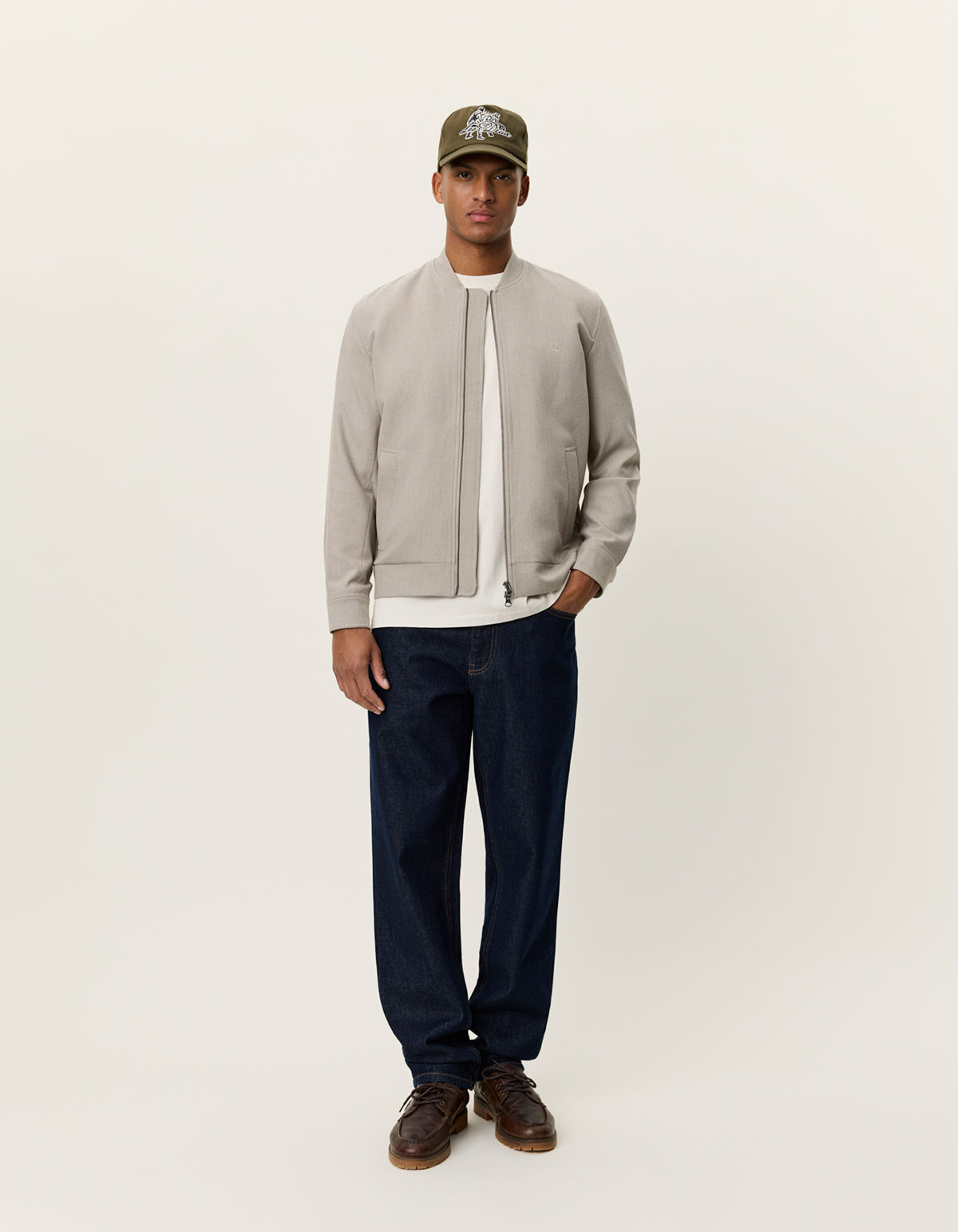Como Reg Bomber Jacket - Seasonal Laurel Oak Sand